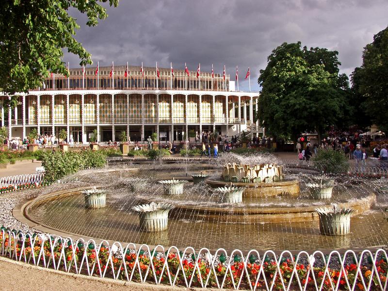 Water fountains at the Tivoli