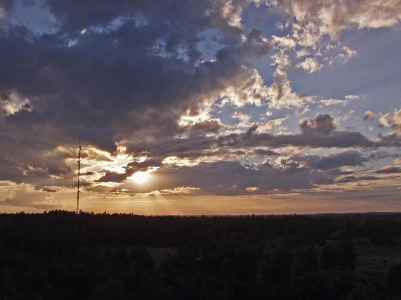 Partly cloudy