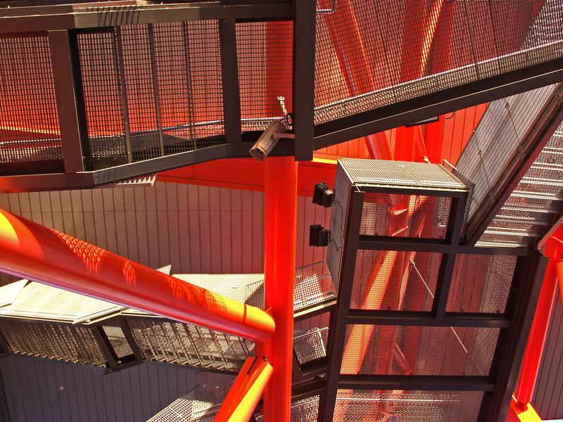 A staircase at High tech center