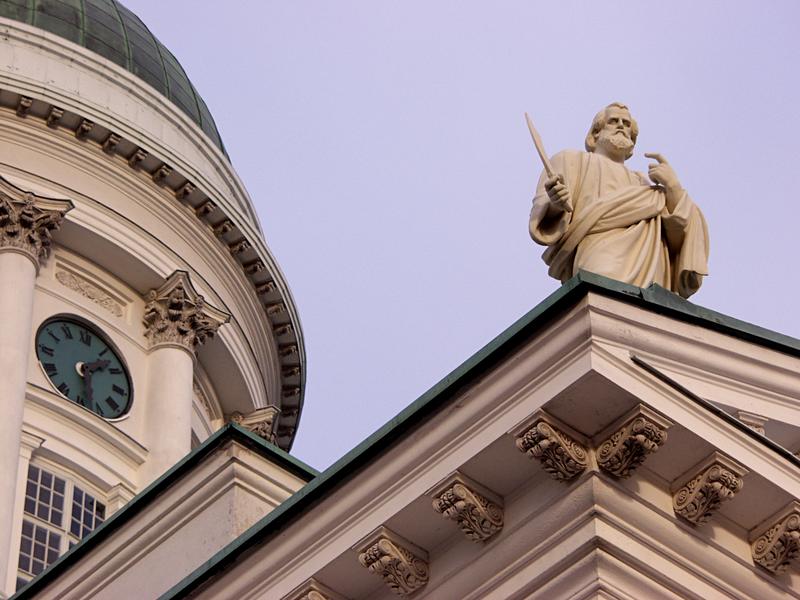 Apostle on top of the cathedral