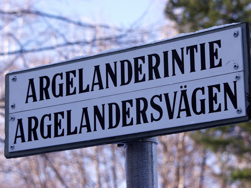 Argelanderintien tiekyltti