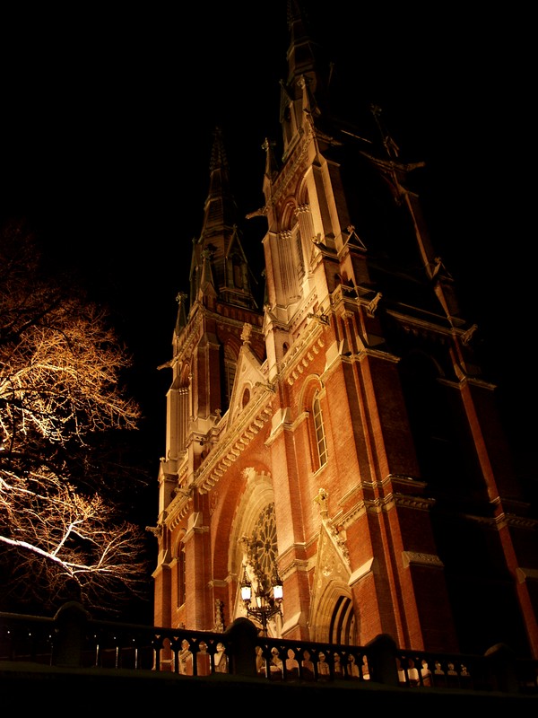 Johannes church at dusk