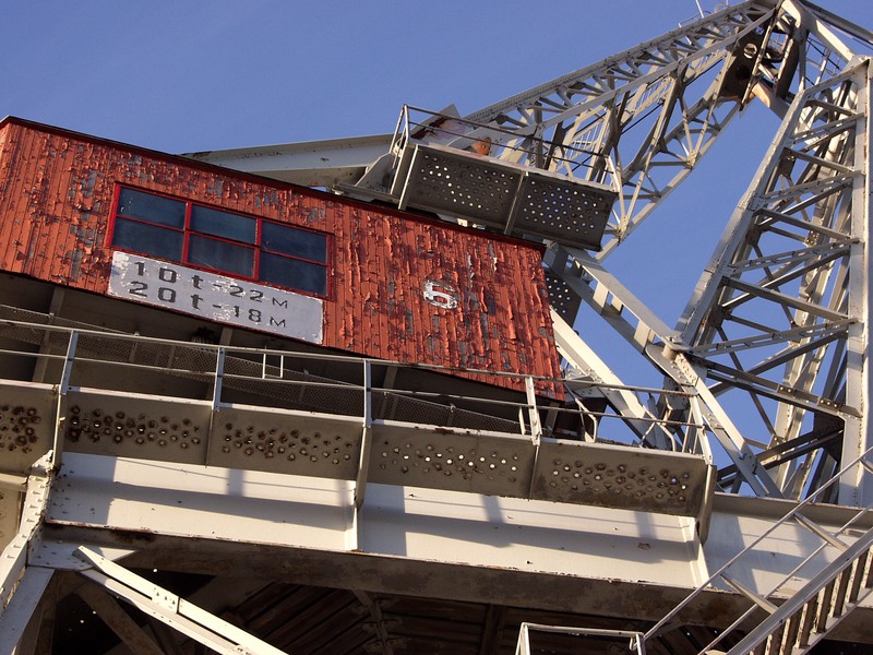 A dock yard crane