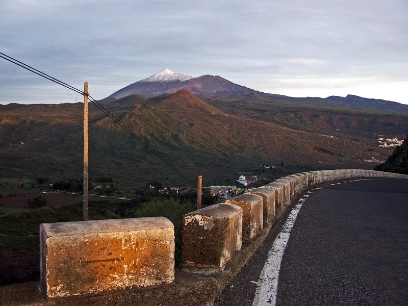 Teide and the village of Santiago del Teide