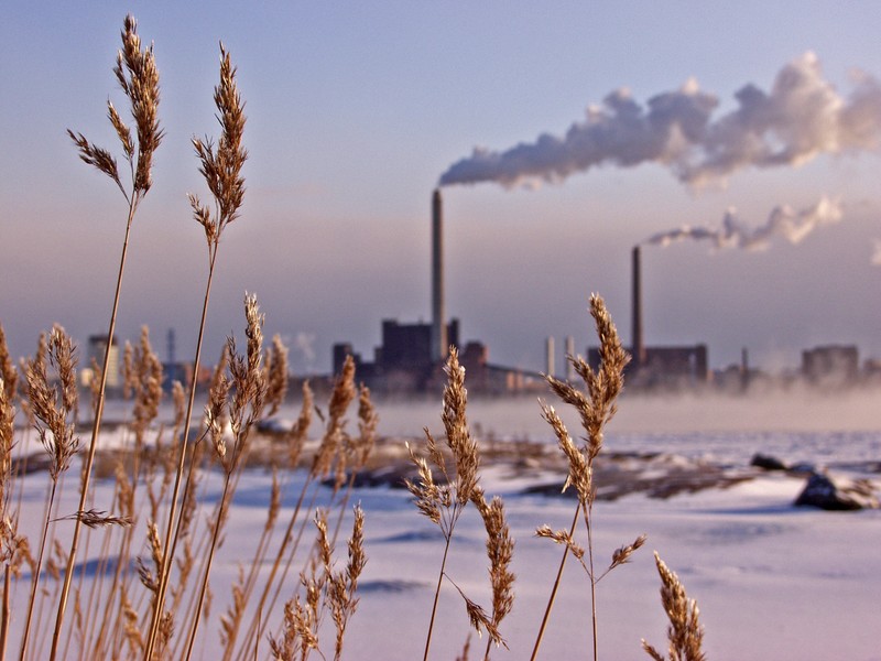 Rushes and the Salmisaari power plant