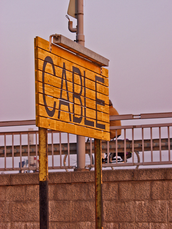 Cable sign