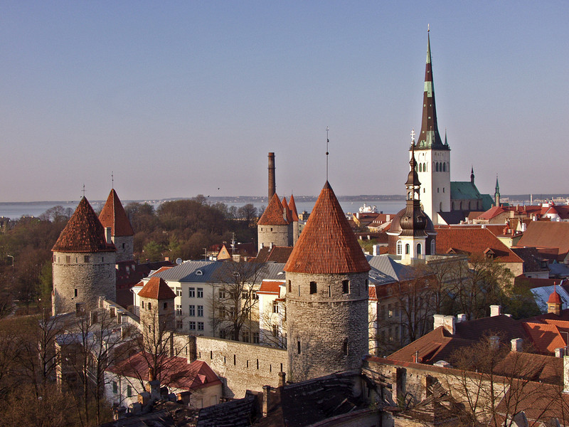 View from the Old town to St. Olav's church