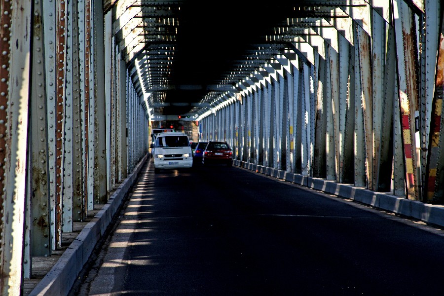 Ounaskoski combined railway and road bridge