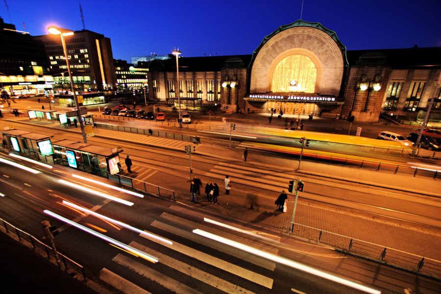 The front of the Railway station