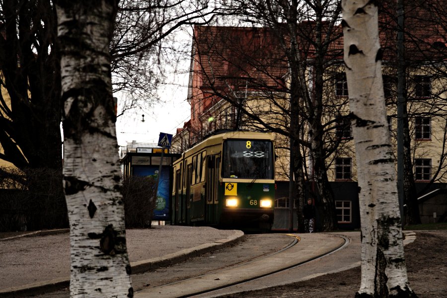Raitiovaunu 8 Vallilan ptepyskill