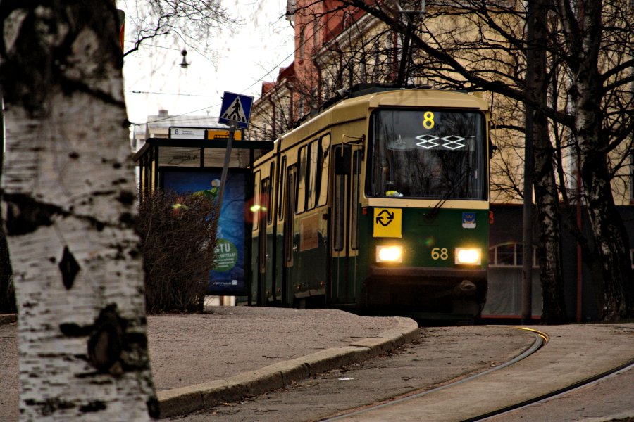 Tram 8 at Vallila terminus