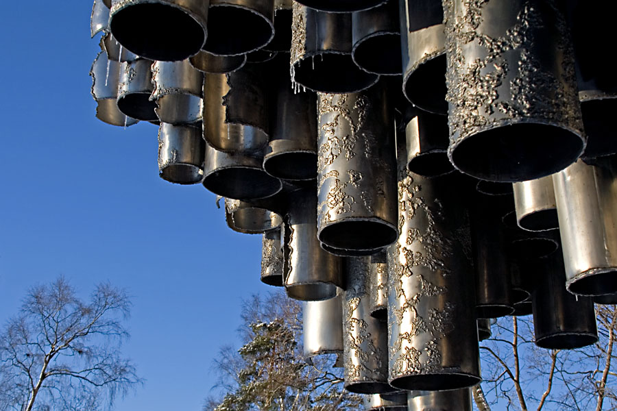 Detail on the Sibelius monument