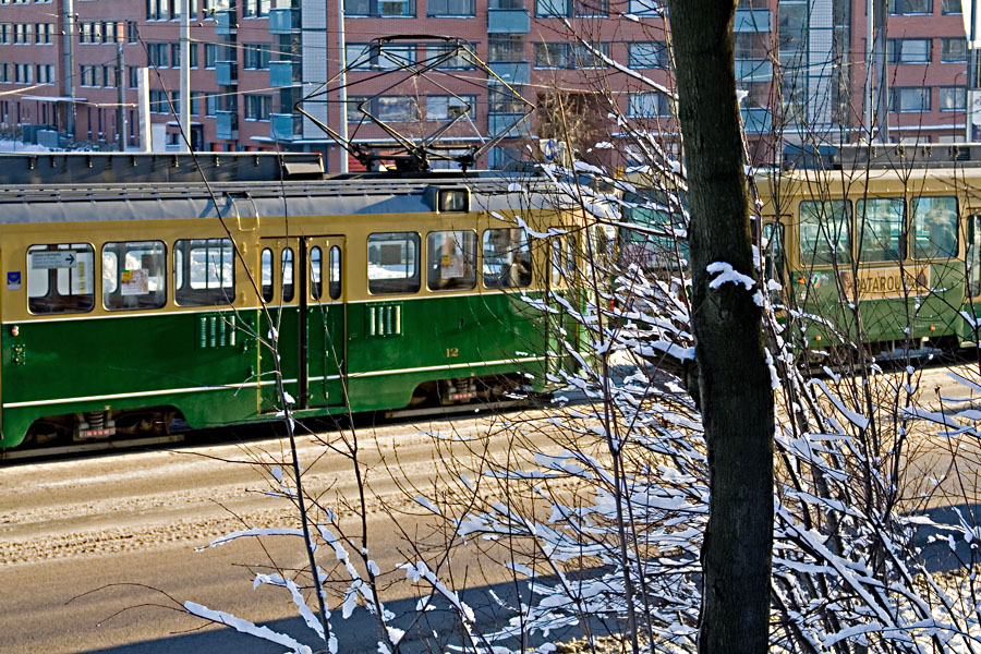 Trams on Kustaa Vaasa street