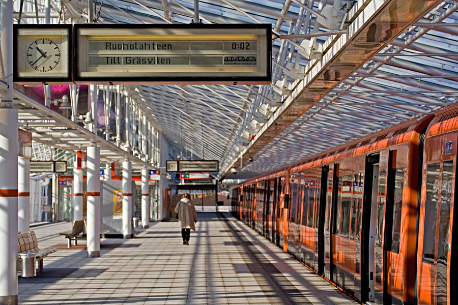 Metro Vuosaaren asemalla