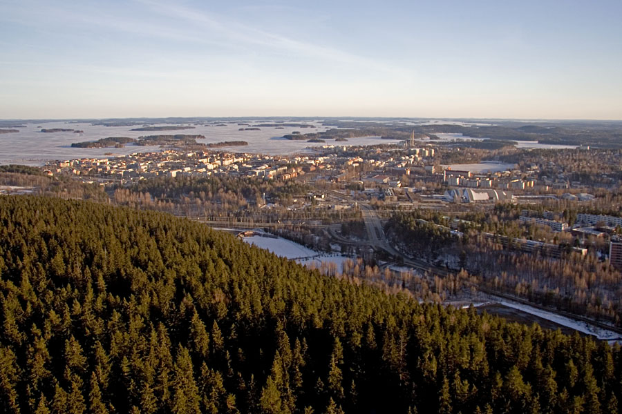 City of Kuopio seen from Puijo tower