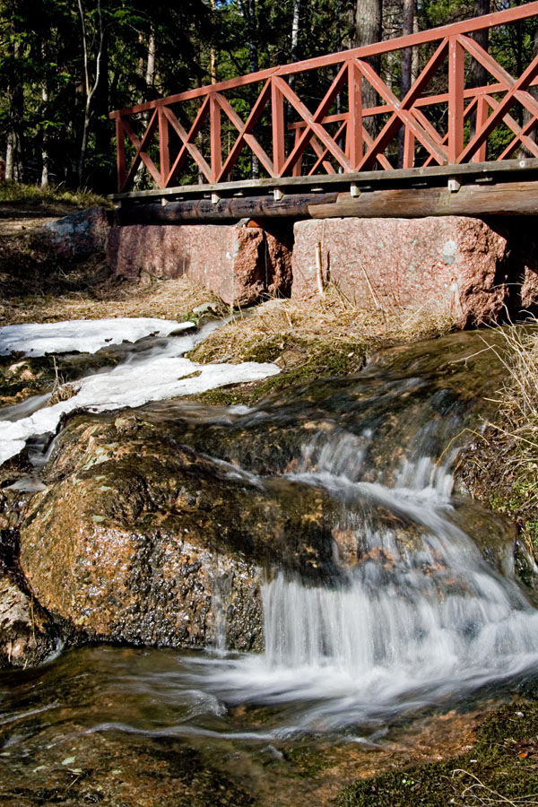 A creek next to the Emperor's hut