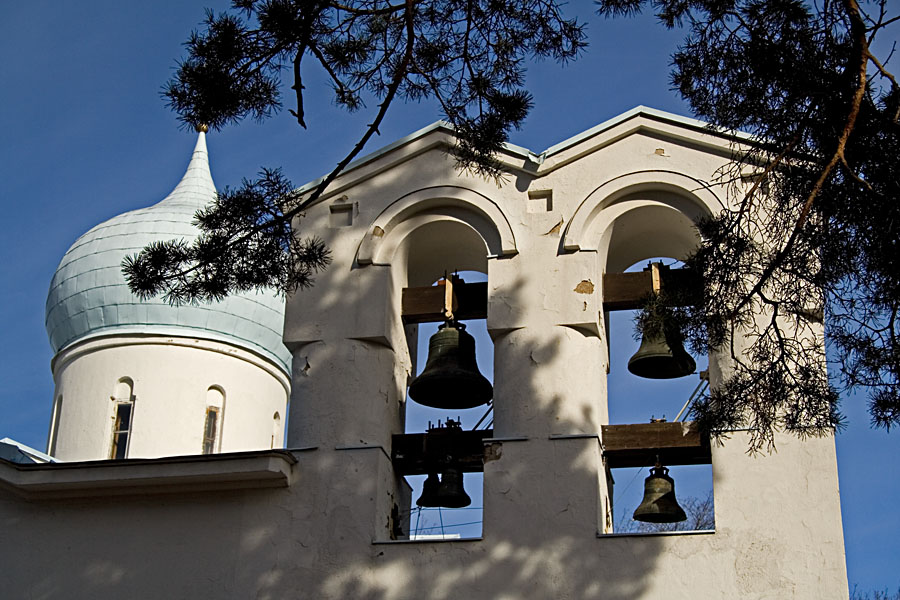 Bells at the orthodox cemetery chapel