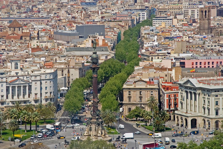 Christopher Columbus and La Rambla