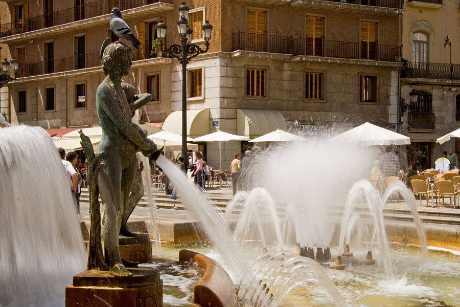 Turia fountain at the Plaa de la Verge