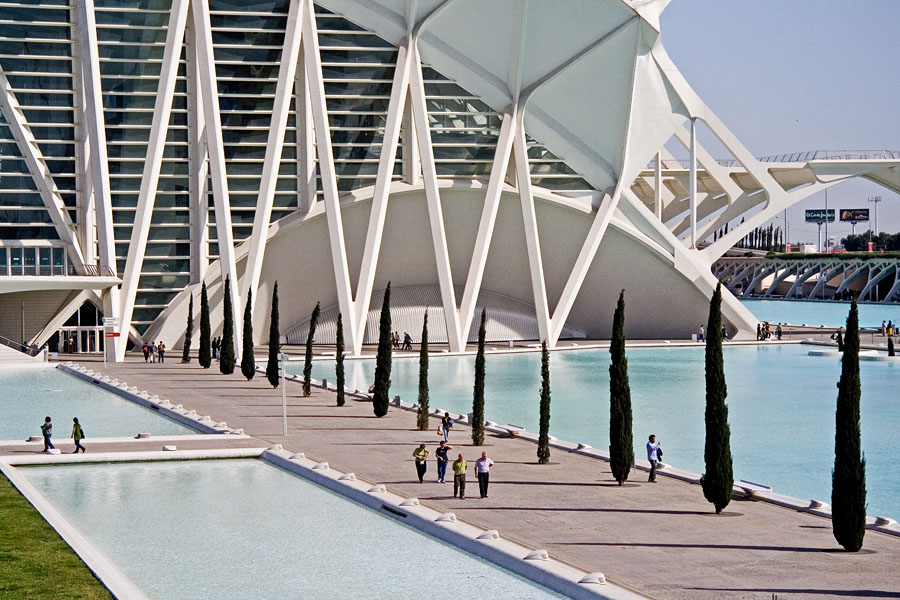 The science museum at the Valencia art and science center