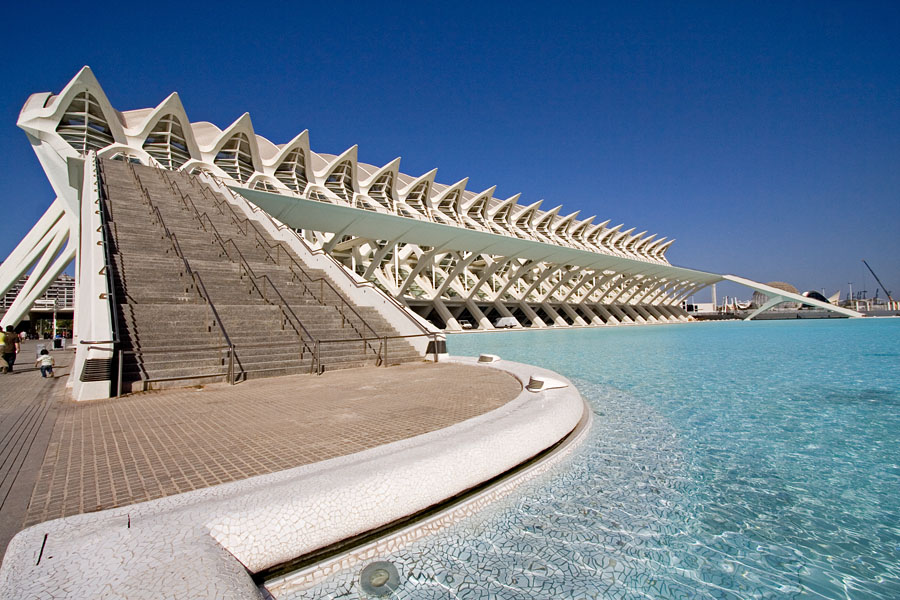 The science museum at the Valencia art and science center