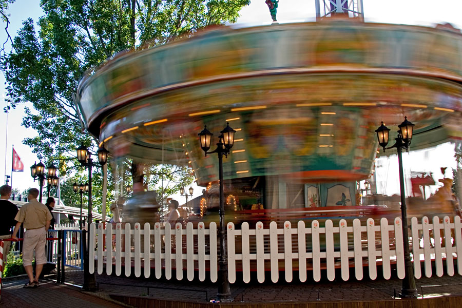 Carousel at Linnamki amusement park