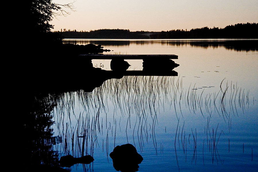 A jetty at dusk