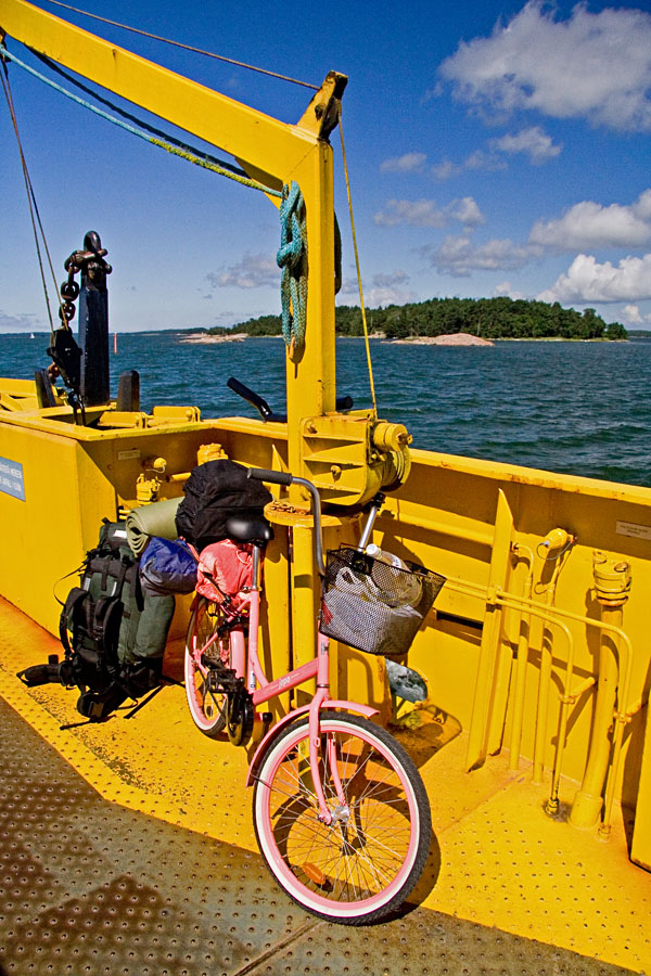 A bike on the ferry between Korppoo and Houtskari