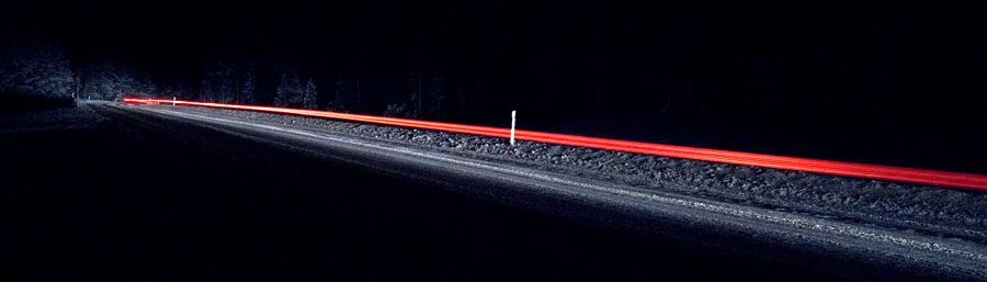 Car passing by on route 4