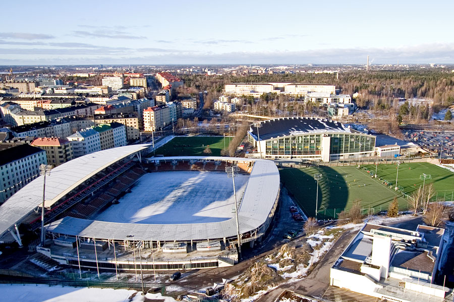 Pohjoisnkym stadionin tornista