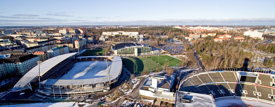 Pohjoisnkym stadionin tornista