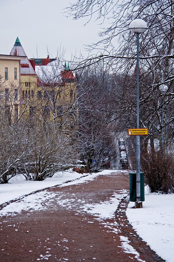 View from Thtitorninvuori hill to Ullankatu street