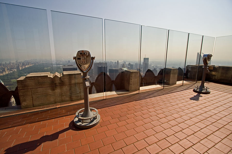Top of the rock observation deck