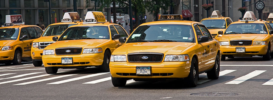 Cabs on 5th avenue