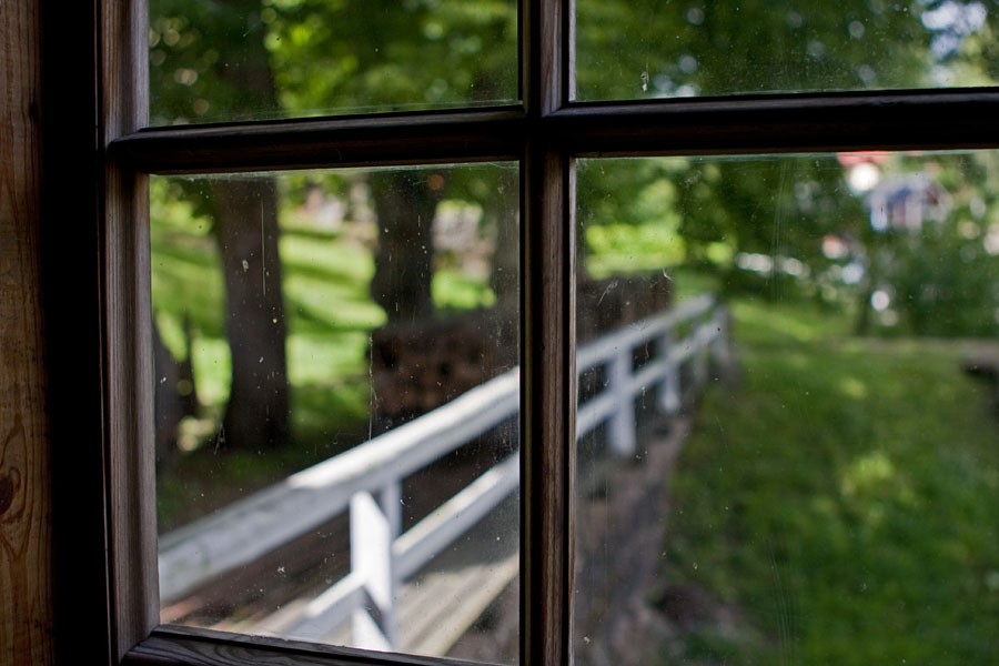 View from a window at Verla factory