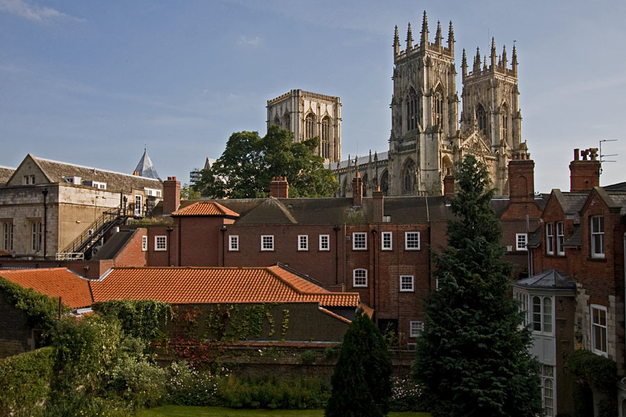 York Minster kaupunginmuurilta nhtyn