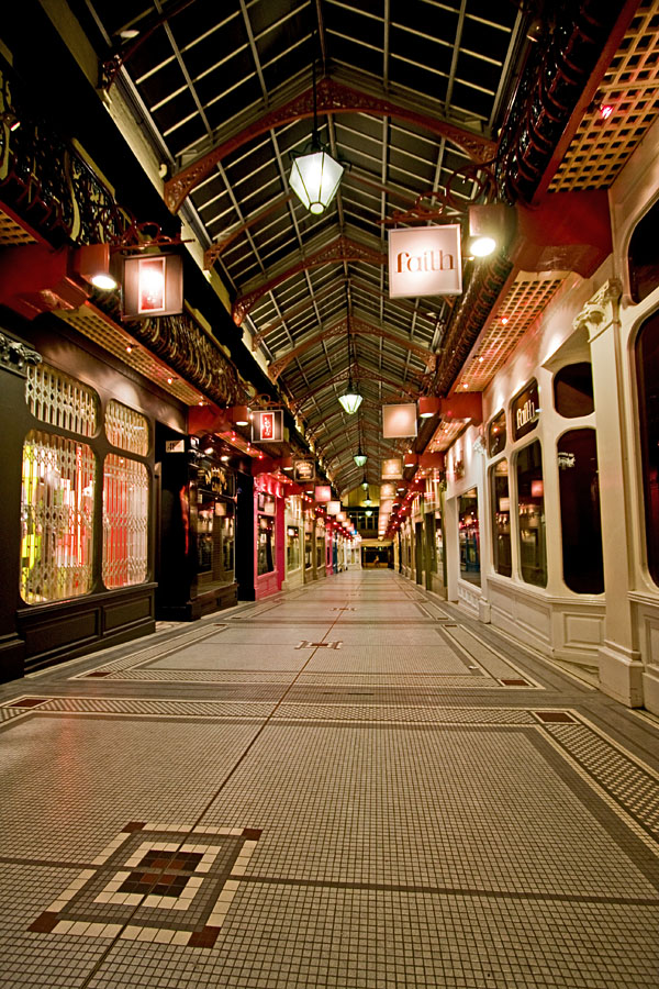 A shopping alley