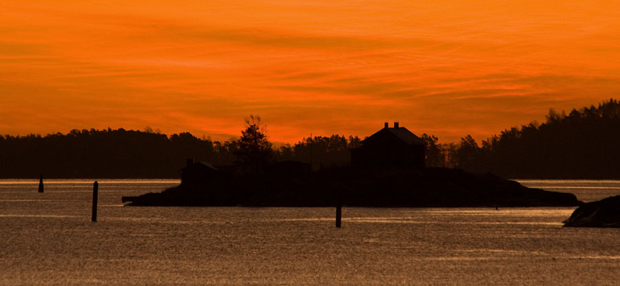 Ryssnsaari and the morning glow