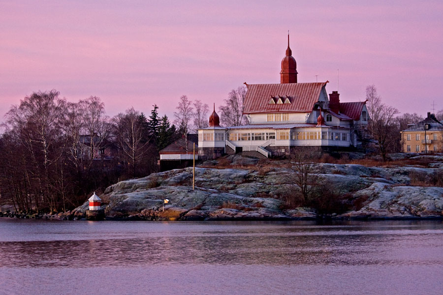 Klippan talviaamuna