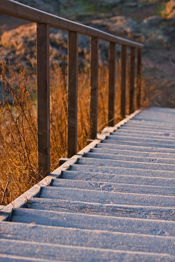 Stairs on a brem