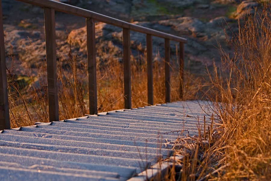 Stairs on a brem