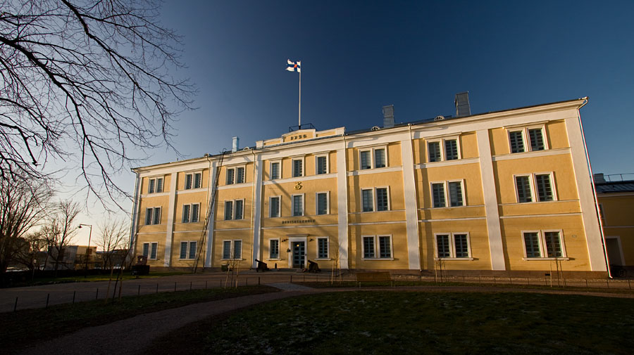 The main building of the Finnish naval academy