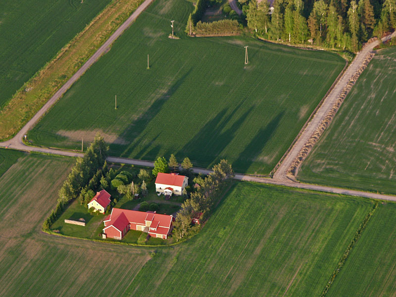 A farm from above