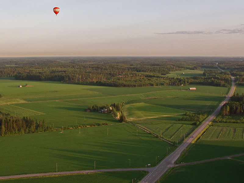 Maalaismaisemaa vanhan Lahdentien varrella