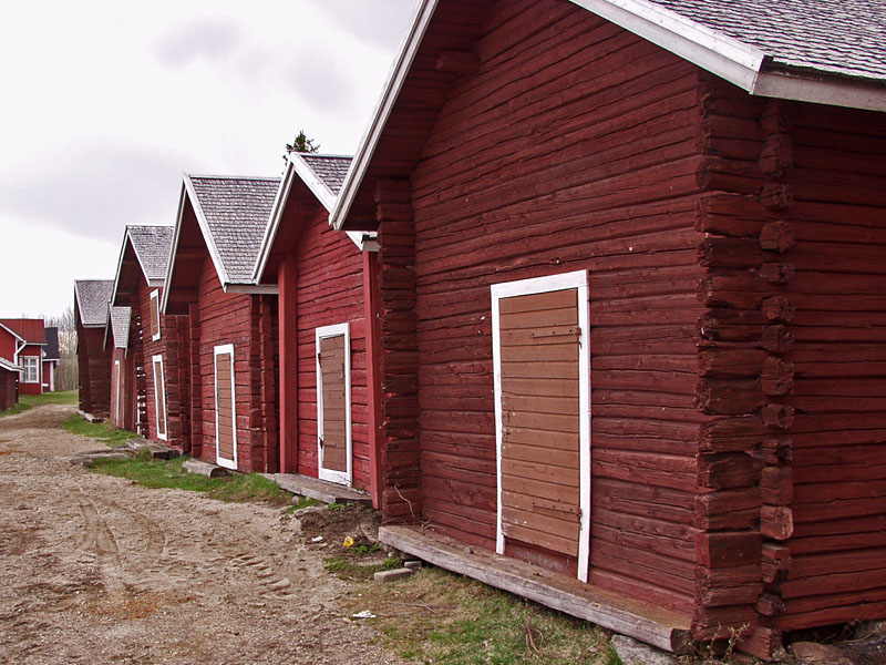 Timber huts