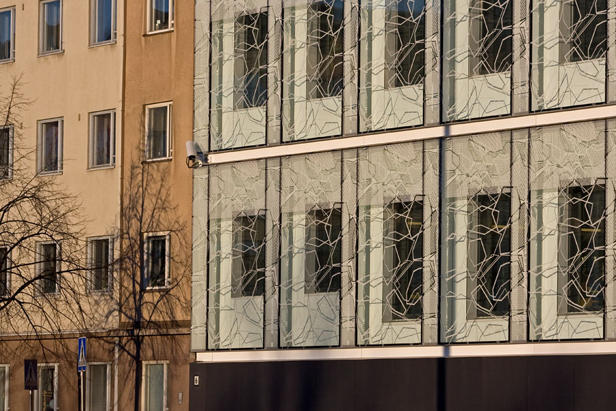 Patterns in the facade of the Finnish National Board of Education