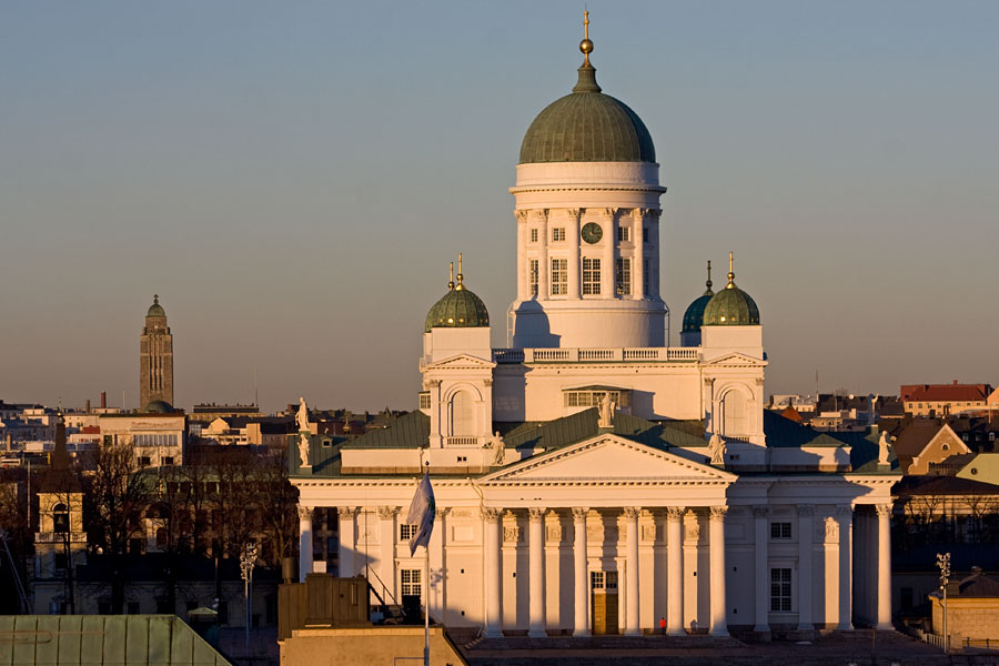 Kallio church and the Helsinki Cathedral