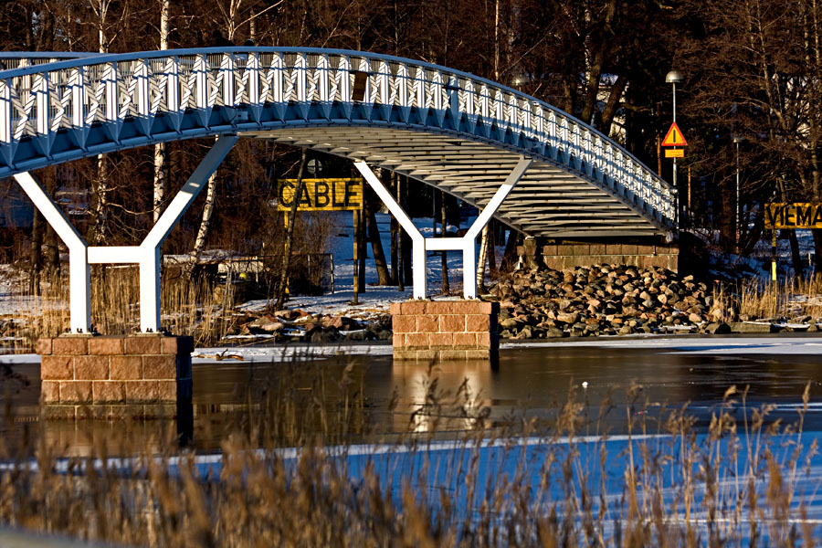 Bridge over Laukkaniemensalmi between Kaskisaari and Lauttasaari