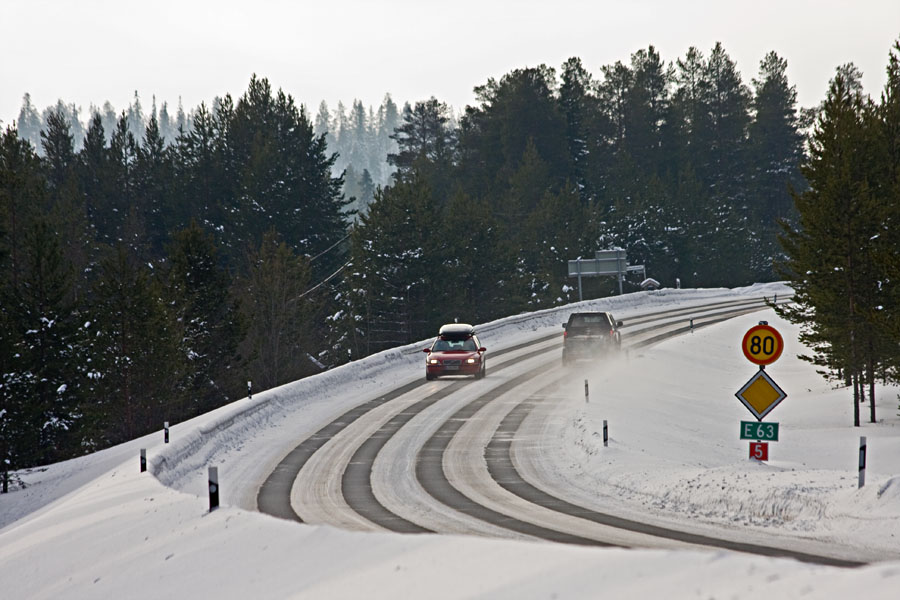 Traffic on highway five