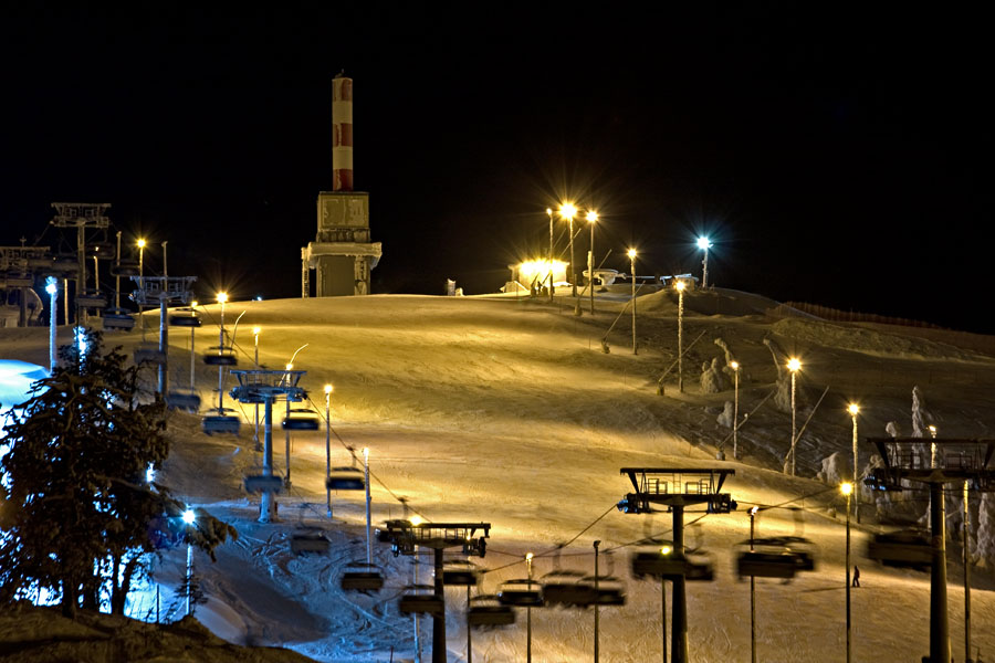 Eastern pistes of Ruka